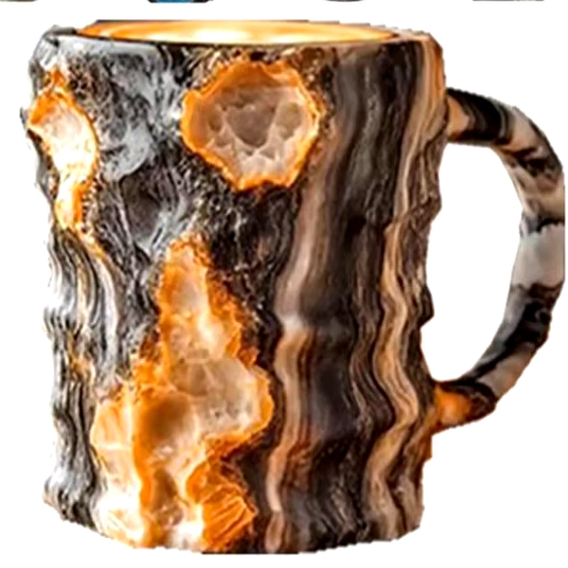 Mineral Crystal Coffee Mugs - Faux Mineral Crystal Resin Coffee Cups - Cross-Border New Arrival