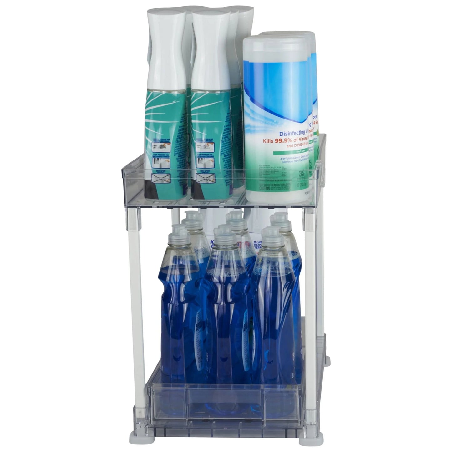 under Cabinet 2-Tier Storage Tower, 10X14.5X15In