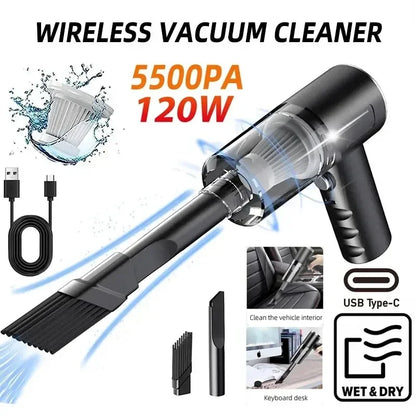 Portable Wireless Car Vacuum Cleaner, Mini Vacuum Cleaner, Powerful Vacuum Cleaner, Portable USB Car, 98000PA