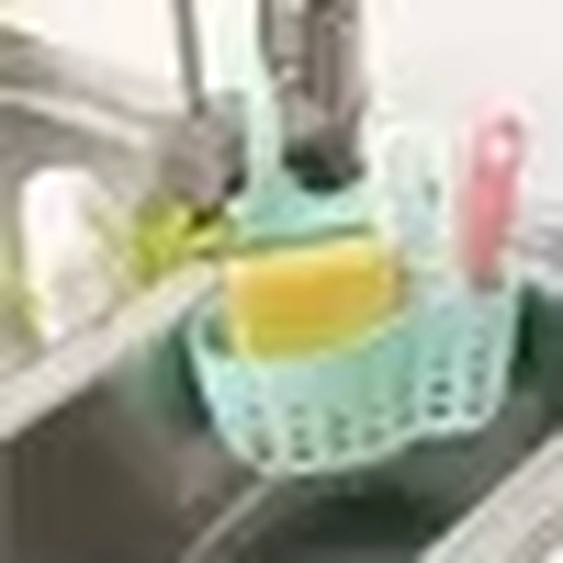 New 1Pcs Kitchen Accessories Utensils Organizer Adjustable Snap Sink Soap Sponge Holder Kitchen Hanging Drain Basket Kitchen Gad