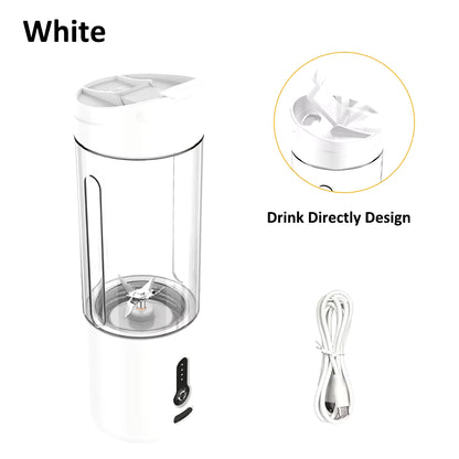 Portable Blender Smoothies Mini Portable Juicer Blender USB Rechargeable Portable Blender for Smoothies Fresh Fruit Juice Mixer