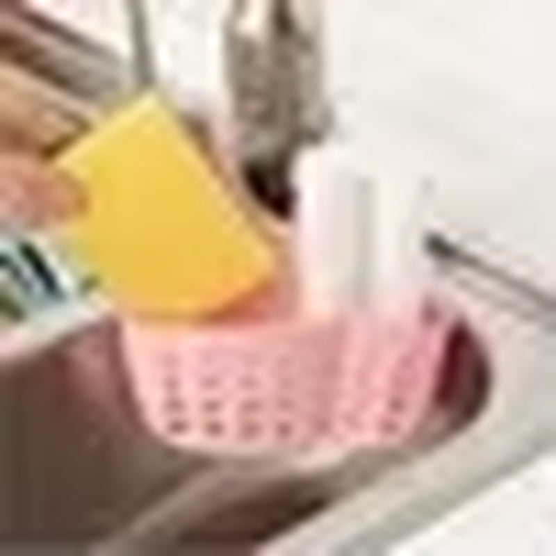 New 1Pcs Kitchen Accessories Utensils Organizer Adjustable Snap Sink Soap Sponge Holder Kitchen Hanging Drain Basket Kitchen Gad