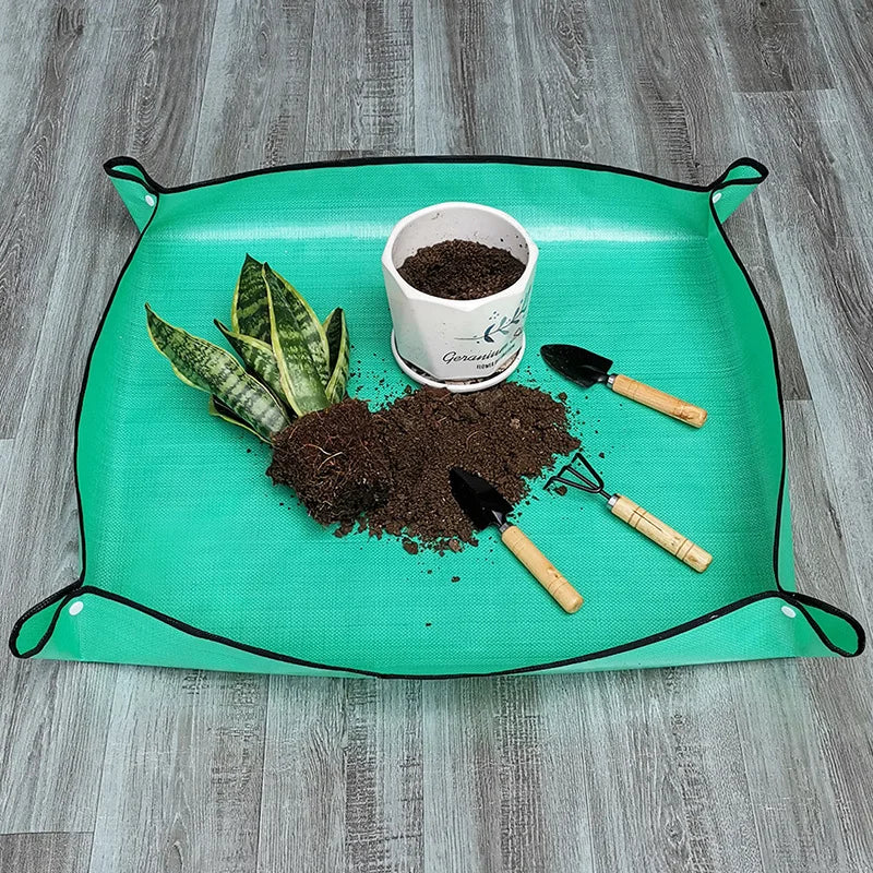 Home Gardening Supplies Planting Mat Potting Pad Foldable Garden Plant Flower Pot Reusable Transplanting Waterproof Mats