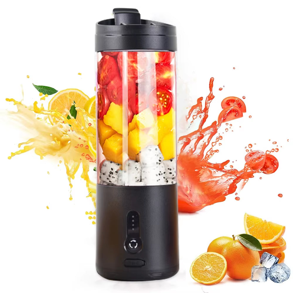 Portable Blender Smoothies Mini Portable Juicer Blender USB Rechargeable Portable Blender for Smoothies Fresh Fruit Juice Mixer