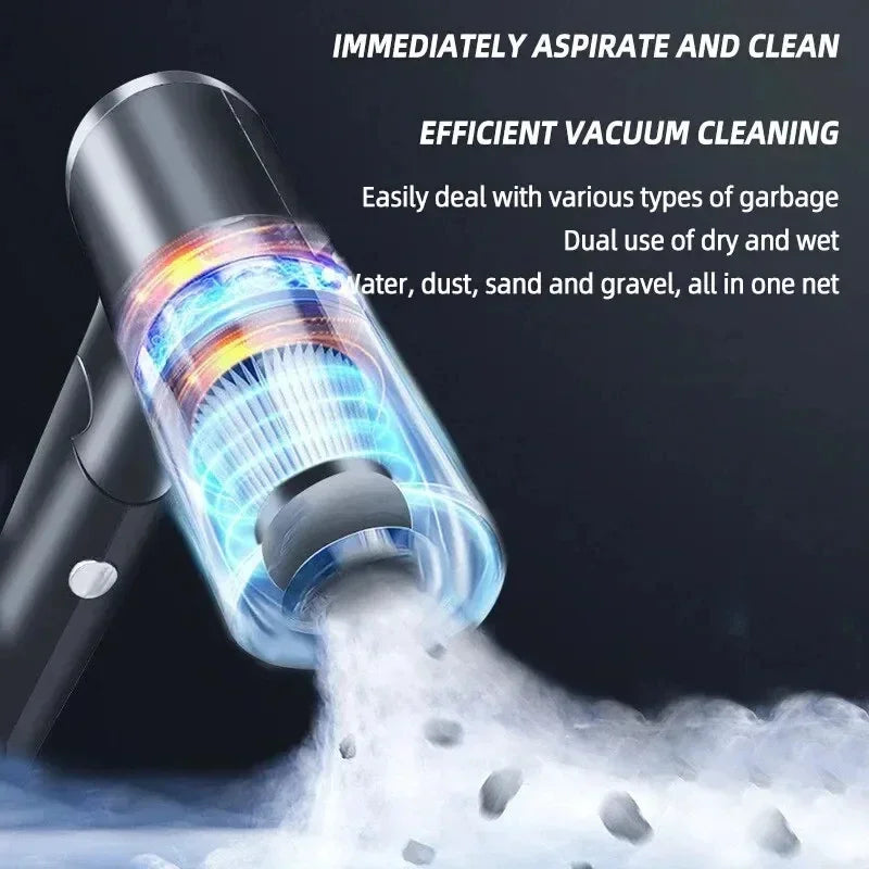 Portable Wireless Car Vacuum Cleaner, Mini Vacuum Cleaner, Powerful Vacuum Cleaner, Portable USB Car, 98000PA